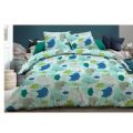 Bedset and quiltcoverset « GINKGO» Floorcarpets, handkerchief for men, Shower curtains, matress protector, Handkerchiefs, bedding, Home decoration, children's bathrobe